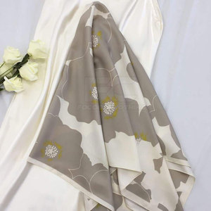 Pañuelo Cuadrado para Mujer, 100% Seda, Impresión Digital, Color Personalizado, Diseño Floral Elegante, Accesorio de Moda, Superventas 2026 - Product Image 6