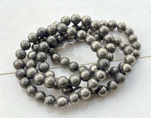 Pulsera de Piedras Preciosas de Pirita Natural para Hombre y Mujer, Hecha a Mano, Cuentas de Cristal Curativas, Riqueza, Confianza, Protección, Feng Shui, Reiki - Product Image 1
