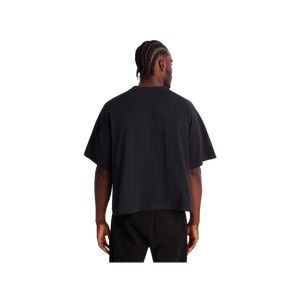 Camiseta de Algodón Negra Extra Grande para Hombre, Premium, 300 GSM, Cuello Redondo, Manga Corta, Estilo Casual, Color Sólido, Tejido Jersey - Product Image 2