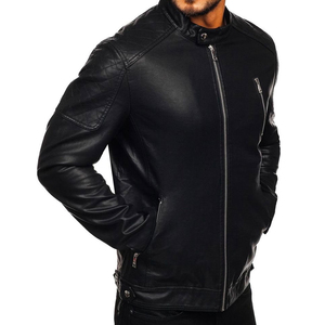 Men's Premium <b>Leather</b> <b>Jacket</b> with Modern Fashion Design Comfortable Wearing Experience Wind Resistant Style and <b>Long</b> Lasting - Product Image 2