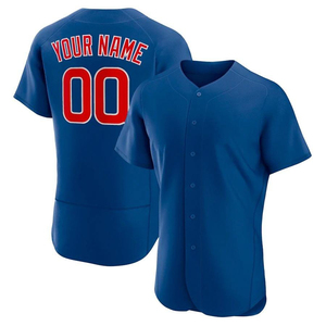 Maillot de baseball personnalisé imprimé par sublimation avec logo brodé, uniforme d'équipe en polyester respirant, vente en gros OEM - Product Image 2