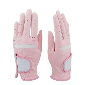 Guantes de Golf Personalizables de Cuero Genuino Suave con Correa de Muñeca Ajustable y Logotipo Personalizado para Mujer - Product Image 1