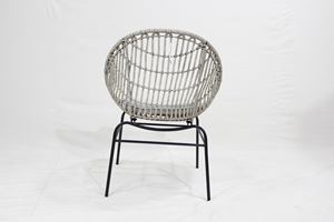 Juego de Bistro para Patio de Mimbre con Cojines Suaves y Mesa con Tapa de Vidrio, en Oferta - Product Image 5