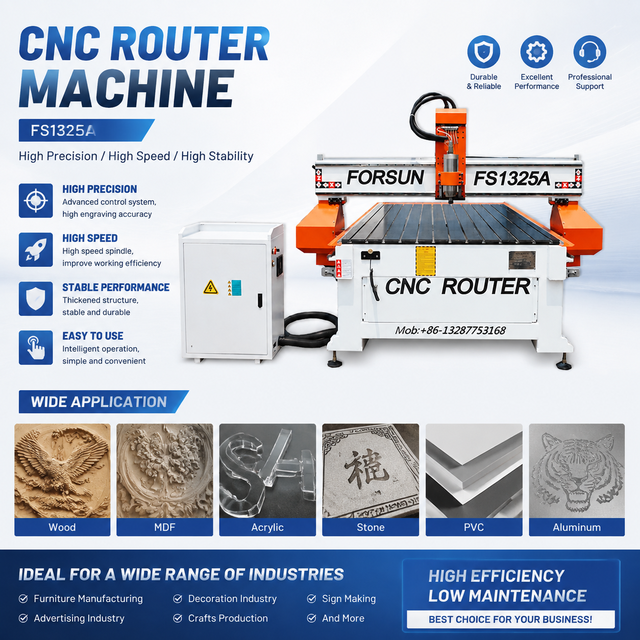 Router Woodworking Machine Good Character SUDIAO SD-1325 Woodworking Cnc Router Machine Furniture Industry