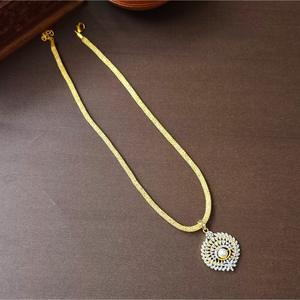 Crystal Pendant Necklace with Chain - Product Image 1