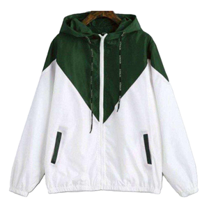 Chaqueta con capucha y cremallera para hombre, color negro, a prueba de viento, deportiva, ligera, para primavera, softshell, atlética. - Product Image 5