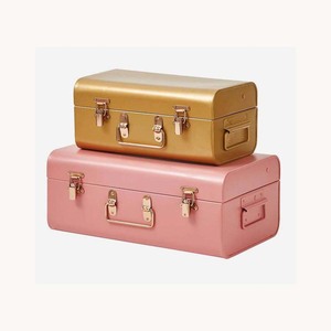 Modern Gold Metal <b>Storage</b> Trunk Box Decorative Organizer Set Home Accent Luxury New Arrival Customized Trunk Boxes - Product Image 6