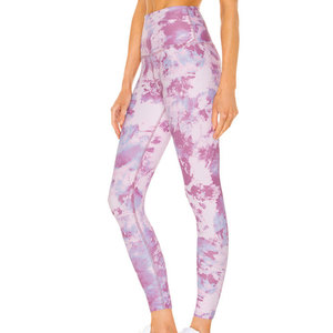 Best Selling Premium Quality Women <b>Leggings</b> Elastic Waist Solid <b>Pattern</b> for Yoga Running-Lightweight Spandex/Nylon Active Wear - Product Image 1