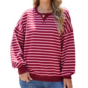 เสื้อสเวตเชิ้ตผู้หญิง High Street ผ้าฝ้ายฟลีซ 100% สีขาวล้วน เป็นมิตรกับสิ่งแวดล้อม ปรับแต่งได้ พิมพ์ลายนูน คอกลม แขนยาว - Product Image 1