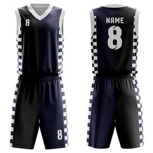 Ensemble de maillots de basket-ball personnalisés OEM, impression numérique, uniforme de basket-ball pour hommes, adultes, entraînement d'équipe, vêtements de sport respirants, séchage rapide, short - Product Image 3