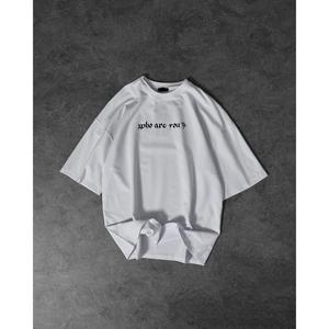 Camiseta Blanca Extra Grande para Hombre, Manga Corta, Cuello Redondo, Estilo Urbano, Estampado de Letras, 100% Algodón Jersey - Product Image 1