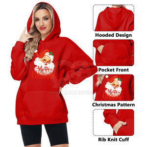 Sudaderas navideñas cálidas para mujer con estampados bonitos de Papá Noel y ajuste cómodo para regalos navideños, sudaderas navideñas para mujer - Product Image 6