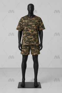 เสื้อยืดลายพรางผู้ชาย พิมพ์ลายดิจิทัล แขนสั้น คอกลม ผ้าฝ้ายถัก 100% ระบายอากาศได้ดี สไตล์ลำลอง สตรีทแวร์ - Product Image 2