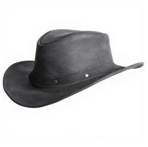 Unisex Eco-friendly Genuine Leather Cowboy <b>Hat</b>-Customizable Colors Logo Adjustable Fit All-Season Casual Travel Beach Fashion - Product Image 5