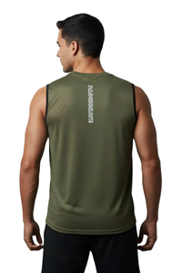 Custom Logo Premium Quality Jersey Polyester Mesh <b>Sleeveless</b> <b>T</b>-<b>Shirt</b> Blank Solid Digital Printing Men's O-Neck Casual Knitted - Product Image 6