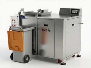 Triturador de Residuos Alimenticios Comercial de Acero Inoxidable de 300 kg, sin Costuras, con Motor y Rodamientos, para Cafetería - Product Image 5