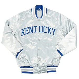 Chaqueta de los Kentucky Wildcats, Color Gris Satinado, Estilo Vintage, para Baloncesto y Fútbol Americano - Product Image 1