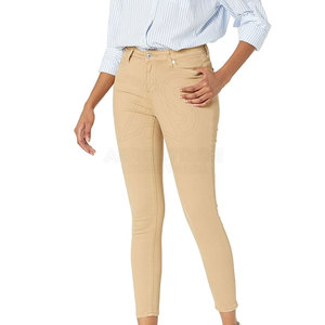 Durable Stitching Comfortable Fabric Stylish Everyday Outfit Regular Fit Mid Waist Straight Casual Pant Stretch Fabric <b>Soft</b> Wear - Product Image 4