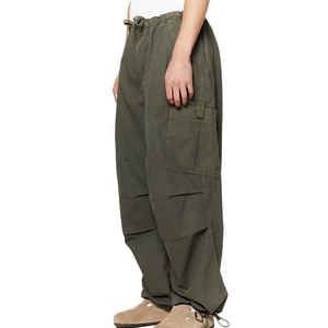 Pantalones Cargo de Paracaídas para Hombre, de Alta Calidad, Personalizados, Estilo Urbano, con Cordón Ajustable, de Algodón, Holgados - Product Image 4