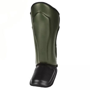 Protections de tibia en cuir et PU pour l'entraînement de Muay Thai, MMA et boxe - Product Image 4