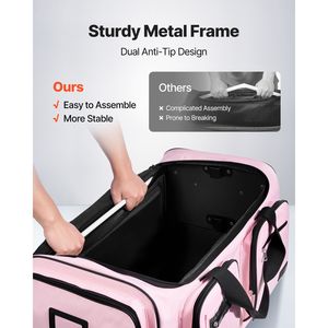 Borsa da ballo con ruote da 29 pollici resistente, con porta USB e appendiabiti regolabile in altezza per uso in palestra - Product Image 5