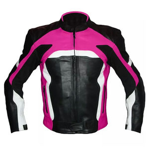 Chaqueta de Cuero Estilosa para Hombre, Manga Larga, Diseño Personalizado, Corte Casual, Impermeable, Resistente al Viento, Chaqueta de Motociclista de Cuero Genuino Resistente - Product Image 4
