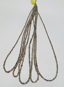 Perles de diamant brut de couleur gris naturel, non taillées, taille 3 mm à 4 mm, pépites de cristal brutes, perles de pierres précieuses en vrac pour la fabrication de bijoux - Product Image 4