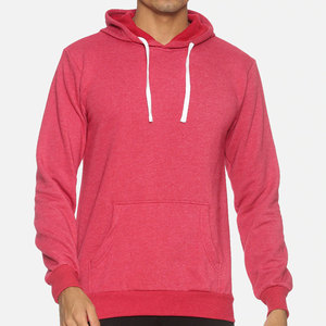 Casual clean Cotton fleece men hoodies with front <b>pouch</b> rib edges and adjustable hood built for daily styling Men Hoodies - Product Image 1