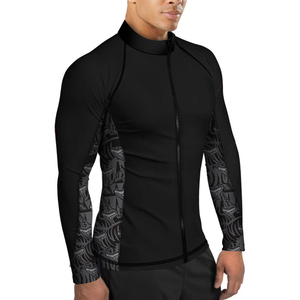 Haut de compression à manches longues pour homme, rashguard d'entraînement, séchage rapide, léger, pour le surf et la natation - Product Image 3