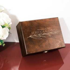 Modern Eco-Friendly Brown Wooden Rectangle <b>Lockable</b> <b>Jewelry</b> <b>Box</b> with Multifunction Design for Home Organization <b>Jewelry</b> Storage - Product Image 5