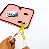Pince à kératine professionnelle plaquée or, outil de coupe pour extensions capillaires à fusion, qualité chirurgicale durable