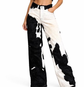 Pantalon en cuir de vachette pour femme, cuir véritable de qualité supérieure, taille haute, tendance, mode décontractée, streetwear, fournisseur OEM personnalisé, usine - Product Image 3