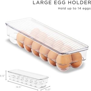 Contenitori Impilabili per Frigorifero, Organizzatori per Alimenti Senza BPA, Contenitori per Congelatore, Organizzatori per Cassetti - Product Image 3