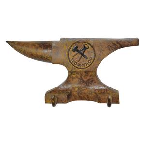 Rust Finish Metal Blacksmith Anvil Wall Decor <b>Hooks</b> With 2 Holder Handmade Metal Vintage Anvil For Sale - Product Image 5