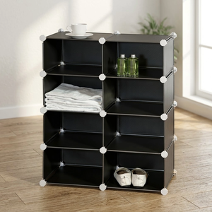 Black Friday <b>Shelf</b> Wholesale Taiwan Household Storage Manufacturer PP Modern Cube Kids Toy Adjustable Folding Storage Cube - Product Image 2