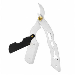 มีดโกนหนวดสแตนเลสแบบแมนนวล ใบมีดตรง - Product Image 1