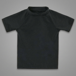 Maillot de bain anti-UV unisexe à manches longues noir en rayonne de bambou imprimé numériquement 180g pour garçons, protection éco-responsable pour le MMA - Product Image 3