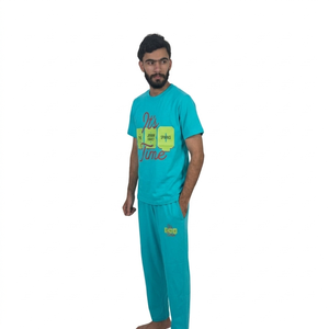 Ensemble t-shirt et pantalon d'été pour homme, imprimé, décontracté - Product Image 3