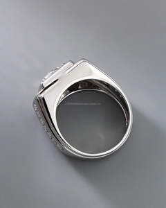 IGI/GIA Lab Grown Cut Diamond Vintage 14K Anillo de boda/compromiso amarillo Unisex Oro blanco fino para fiesta de aniversario-Worthy - Product Image 4