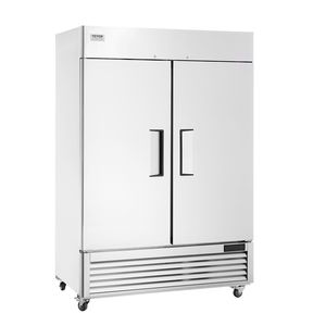 Equipo de Refrigeración para Cocina Comercial, Refrigerador Vertical de Acero Inoxidable de 44.21 Pies Cúbicos, 54.4 Pulgadas de Ancho, 2 Puertas, Descongelación Automática - Product Image 1