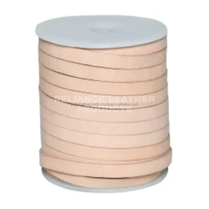 Handmade Natural Colour Flat <b>Leather</b> Cord 5mm <b>Leather</b> Strip for DIY <b>Bracelets</b> & Accessories - Product Image 5