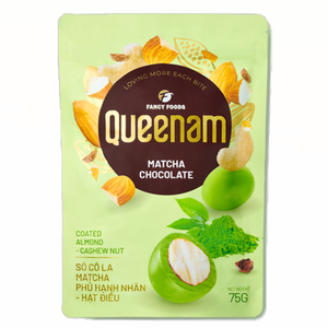 Offre Spéciale Prix Compétitif Dragées au Chocolat HALAL OEM/ODM Amandes et Noix de Cajou enrobées de Chocolat Matcha 75G Snacks Bonbons Vente en Gros - Product Image 1