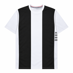 Camisetas Deportivas Personalizadas para Hombre, Manga Corta, Bloques de Color, Camisetas de Entrenamiento Deportivo, Secado Rápido, Transpirables, Camisetas Atléticas para Gimnasio - Product Image 1