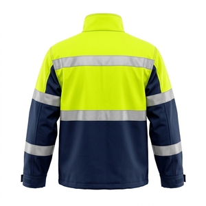 Gilet de sécurité à haute visibilité orange, imperméable, résistant, en polyester, avec logo personnalisé, classe 2, à capuche, avec éclairage LED - Product Image 5