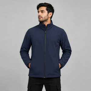 Chaqueta Impermeable para Hombre, Chaqueta de Senderismo, Chaqueta de Entrenamiento, Chaqueta de Invierno con Cuello Alto, Chaqueta Cortavientos de Algodón y Poliéster para Camping - Product Image 1