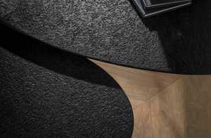Build Better Modern Nesting <b>Coffee</b> <b>Tables</b> Set Minimalist Design Black Laminate Top Metal <b>Legs</b> Living Room Furniture - Product Image 2