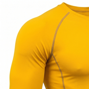 T-shirt de compression athlétique à manches longues, fabriqué par des professionnels, pour les sports actifs, nouveau style. - Product Image 4
