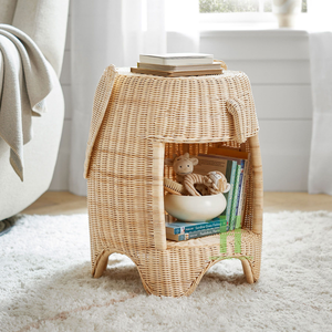Cesto de mimbre tejido de bambú de unicornio caliente para niños, cestas de almacenamiento respetuosas con el medio ambiente, cesta de almacenamiento de bambú de ratán hecha en Vietnam, artesanía HNH - Product Image 4