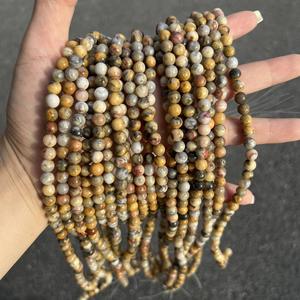Venta al por mayor de cuentas sueltas de ágata Crazy Lace auténticas, directas de fábrica, de gran demanda, para accesorios de joyería DIY, bolas de cuentas semipreciosas - Product Image 2