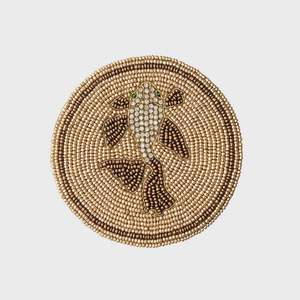 Sous-verre brodé artisanal de qualité supérieure avec motifs artistiques et style de table décoratif élégant - Product Image 5